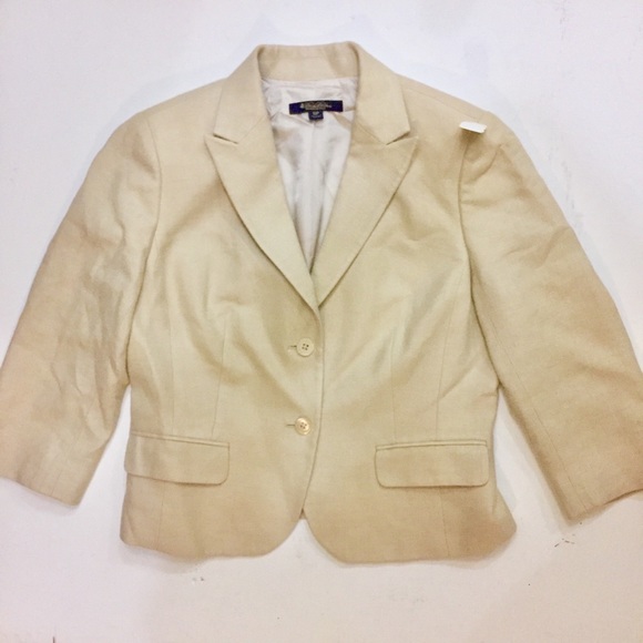 Brooks Brothers Jackets & Blazers - Brooks Brothers Silk Linen 3/4Sleeve Summer Tailored Blazer